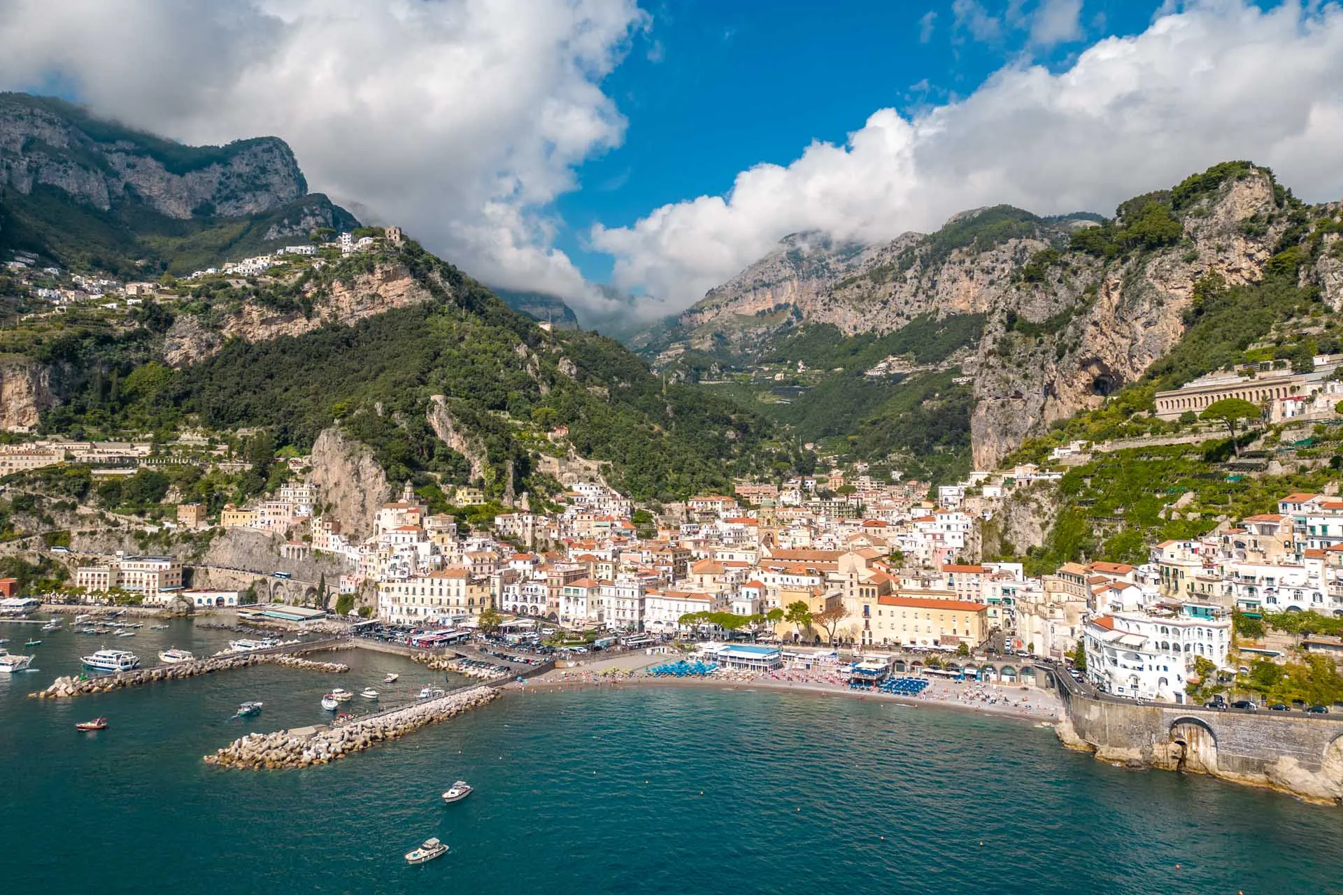 Amalfi e la Costiera vista dal mare